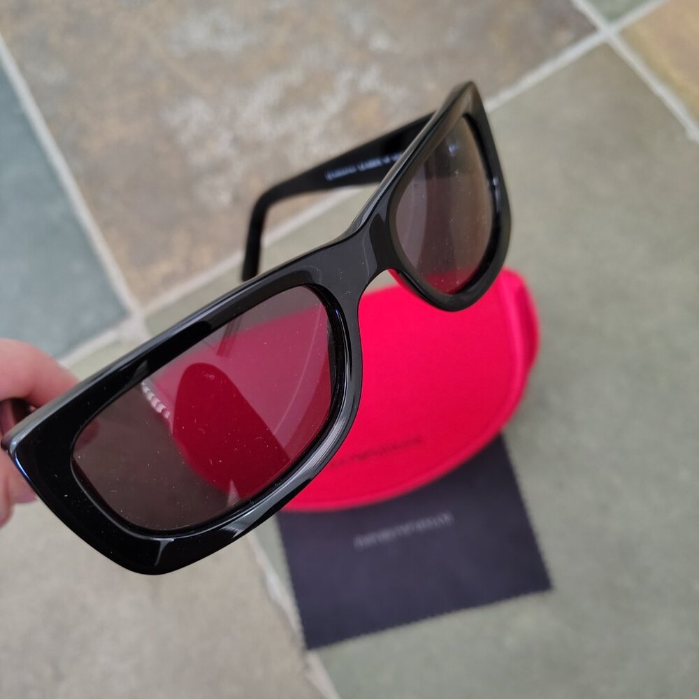 Emporio Armani Black Sunglasses EA 9069/S - Picture 6 of 8